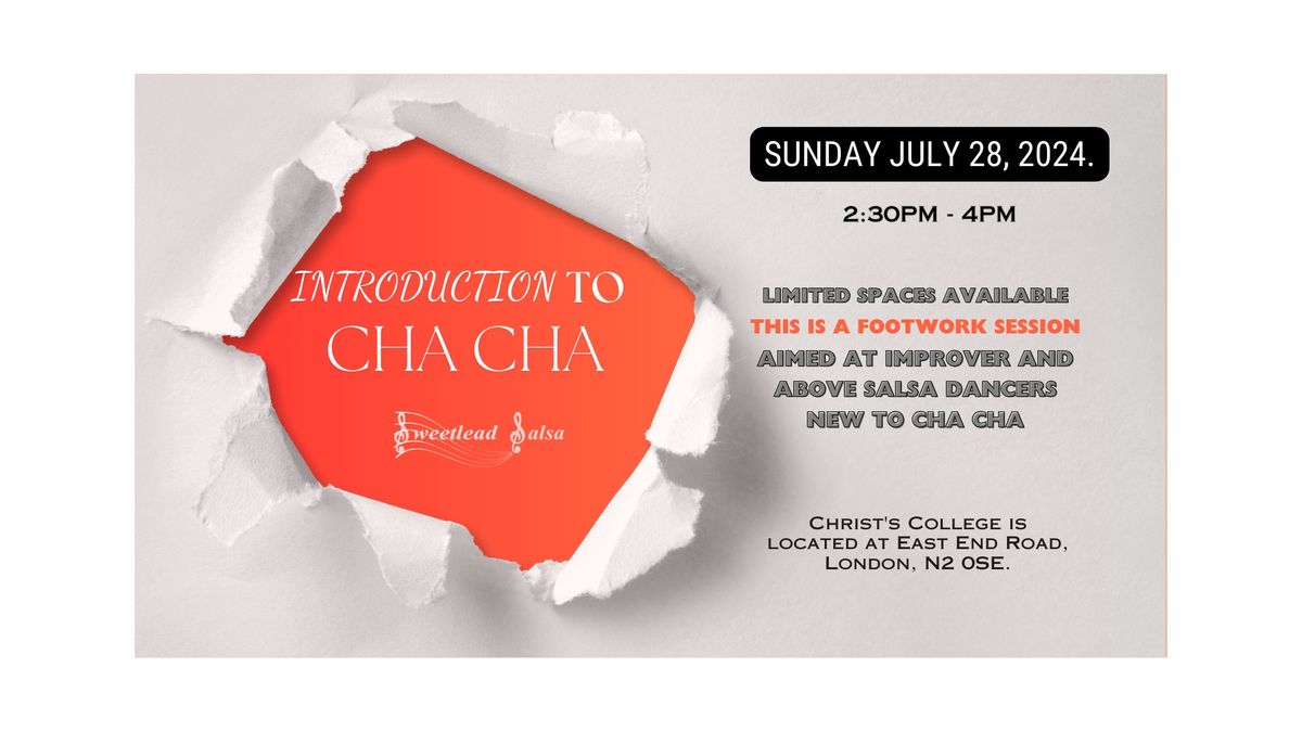 Cha Cha Footwork Workshop