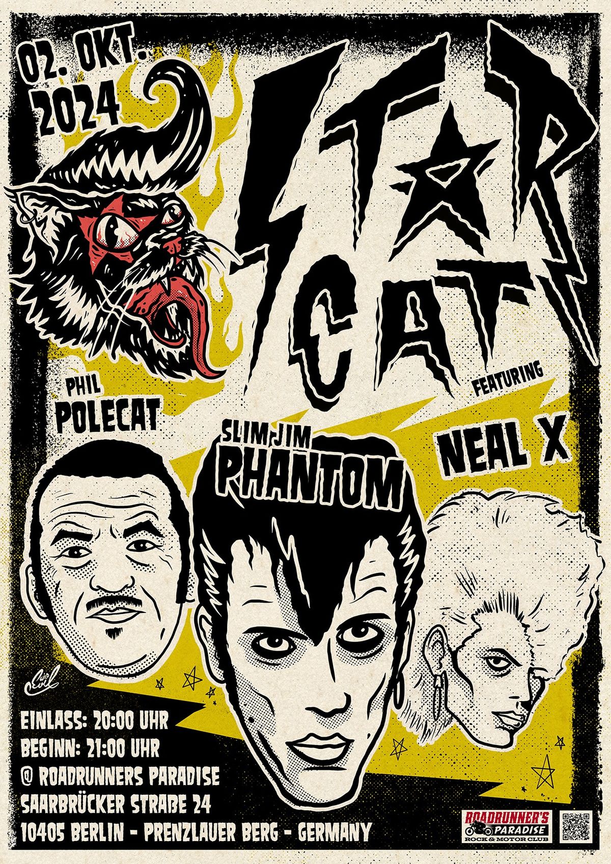 STARCAT FEATURING: SLIM JIM PHANTOM, NEAL X & PHIL BLOOMBERG