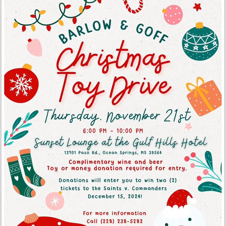 Barlow Goff Christmas Toy Drive