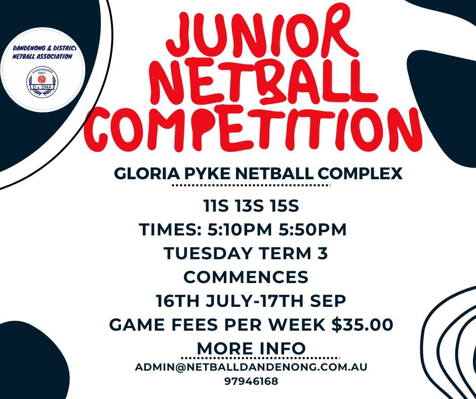 SEASON 2 TERM 3 JUNIOR NETBALL COMPETITION