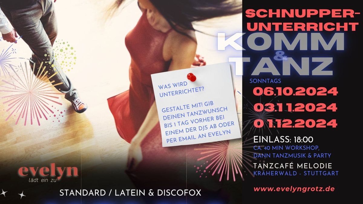 Tanz-Workshop Standard\/Latein\/Discofox mit \u00dcbungstanzen