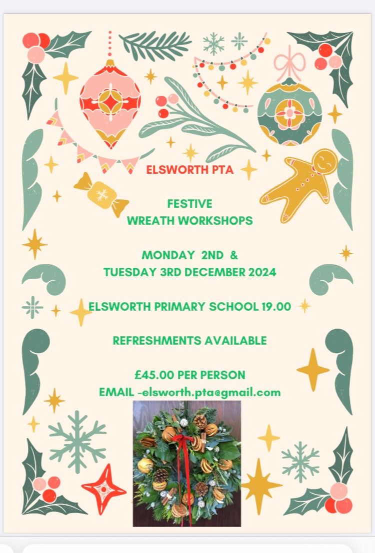 Elsworth Primary PTA -Festive wreath workshop