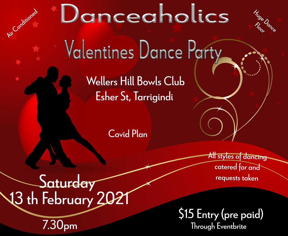 Danceaholics Valentines Dance Party Tarragindi 13 February 2021