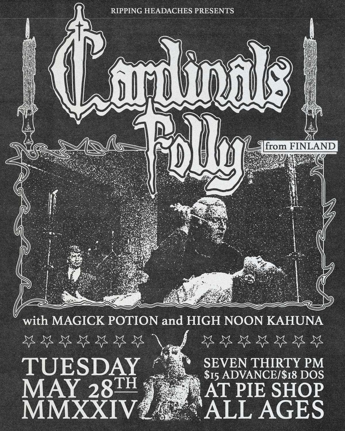 5\/28: Cardinals Folly (Finland), Magick Potion, High Noon Kahuna @ Pie Shop DC