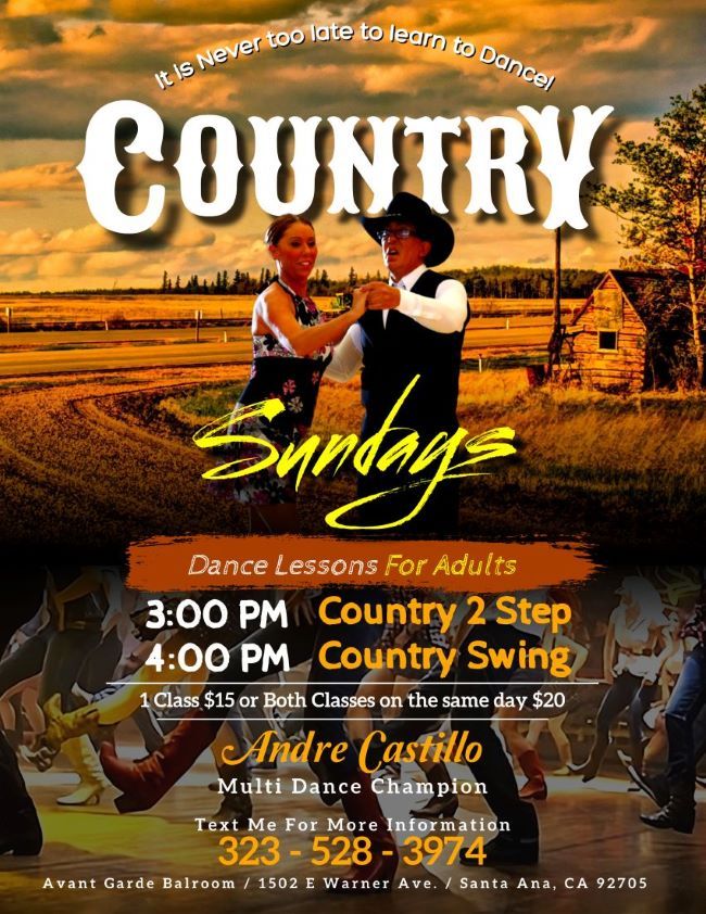 Country Sundays - Dance Lessons for Adults