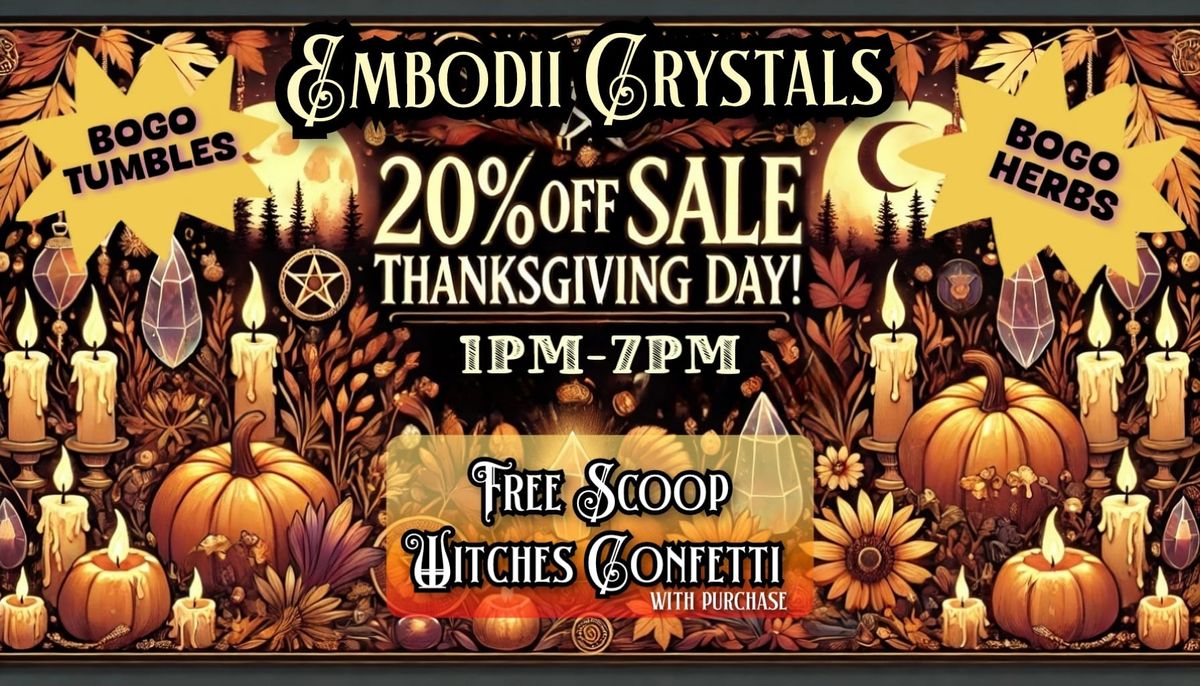 Thanksgiving Day Sale!