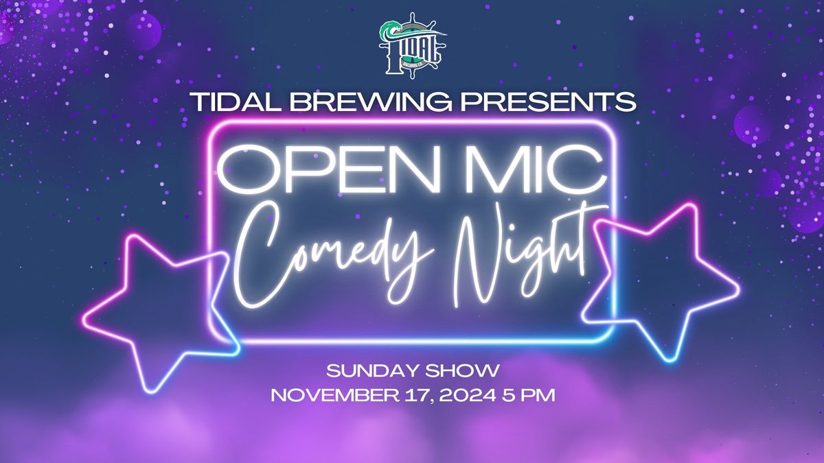 Open Mic Sunday @ Tidal