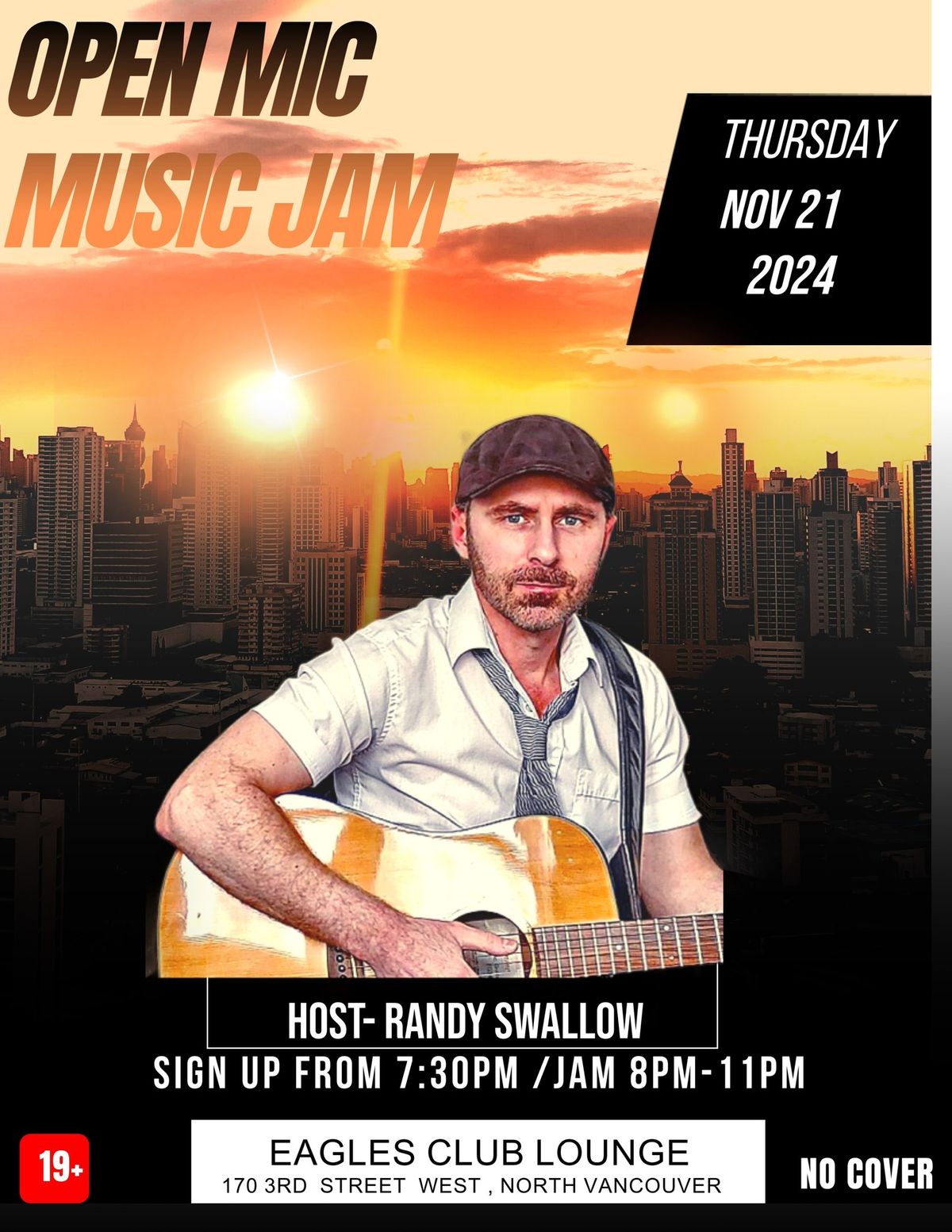 Open Mic Music Jam with host Randy Swallow