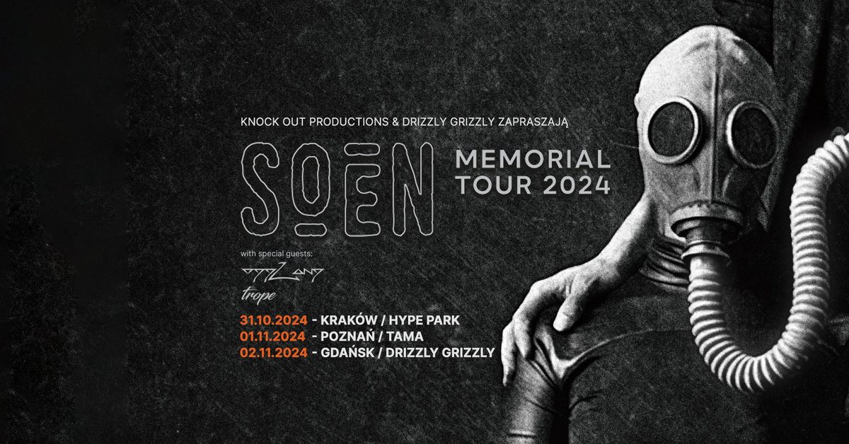 Soen + Oddland, Trope \/ 31 X 2024 \/ Krak\u00f3w