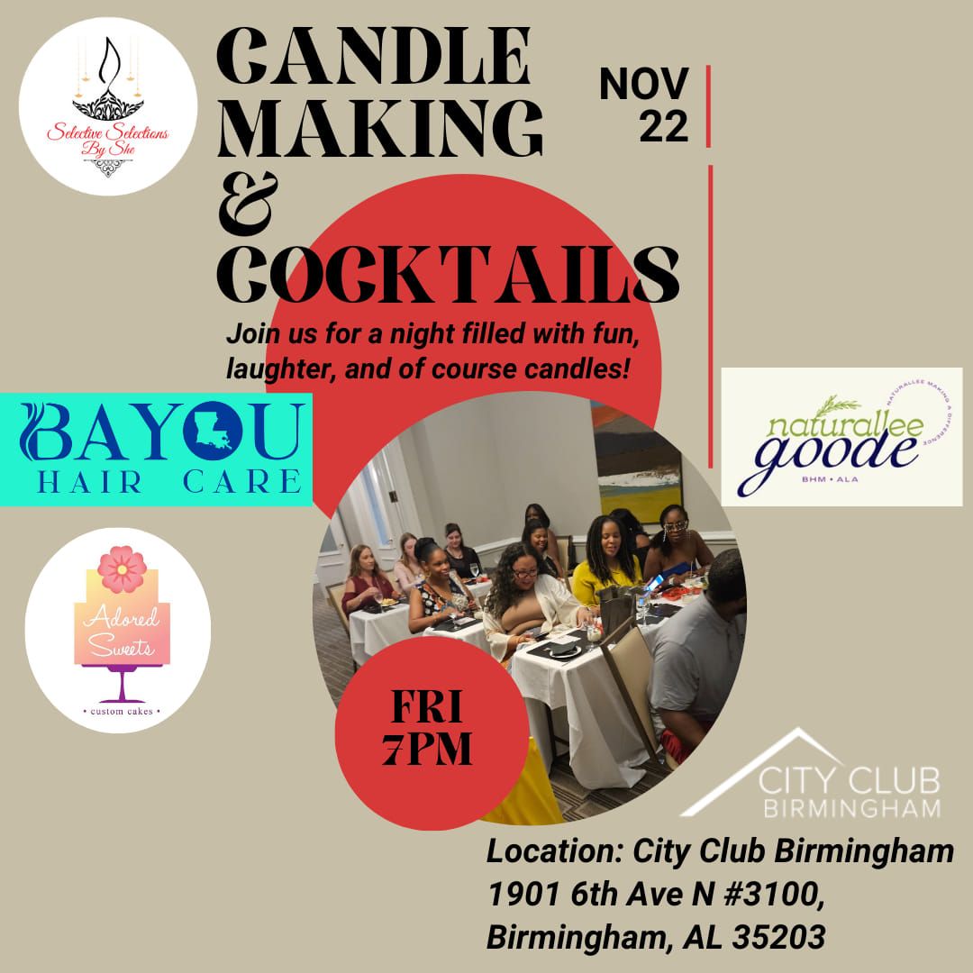 Candle Making and Cocktails Class 