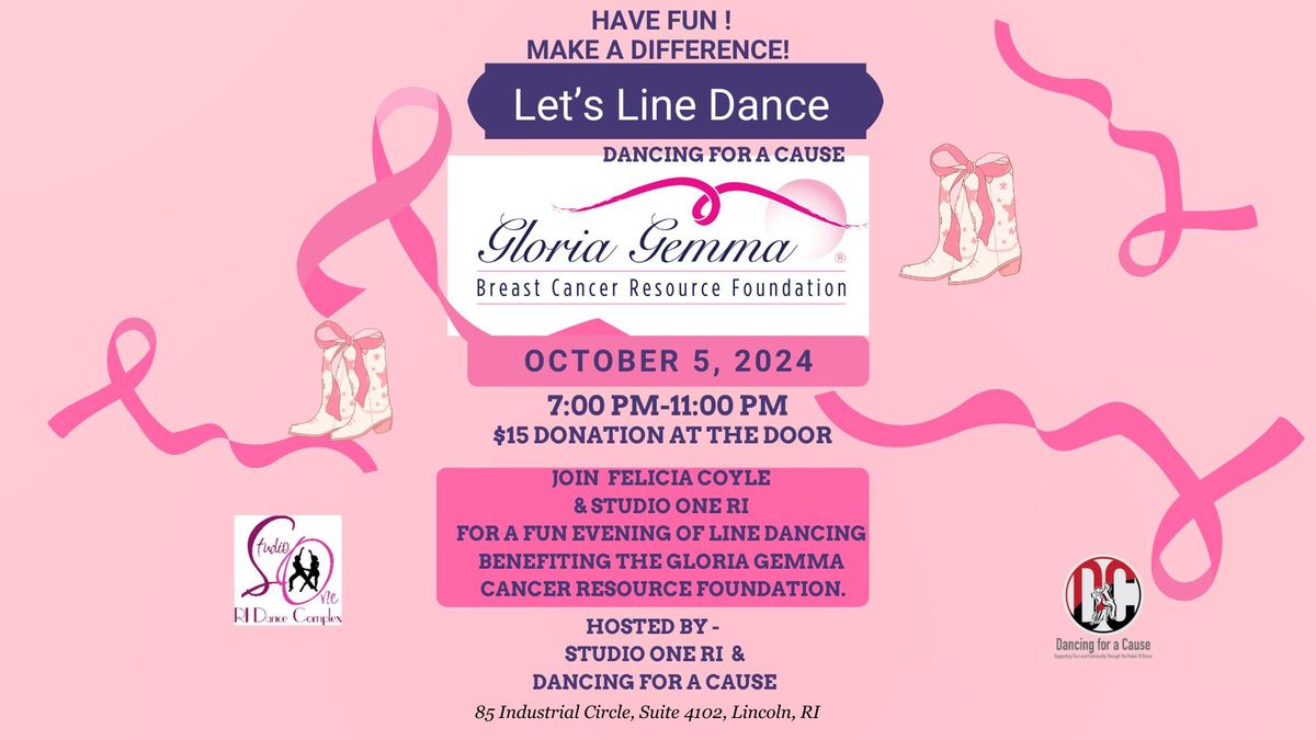 Wear your Pink...Line Dance to benefit the Gloria Gemma Foundation 