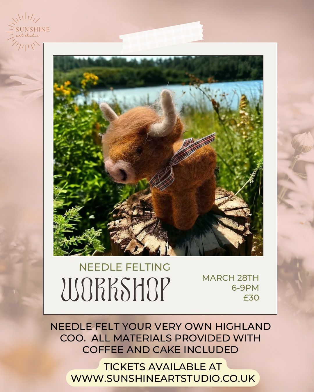 Highland Coo Needle Felting Workshop