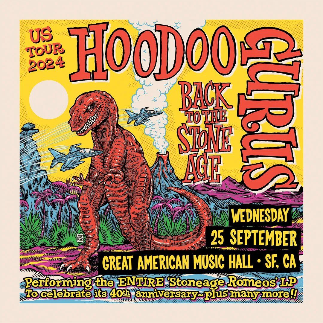 KXSF and GAMH co-present: Hoodoo Gurus: Stoneage Romeos 40th Anniversary Show