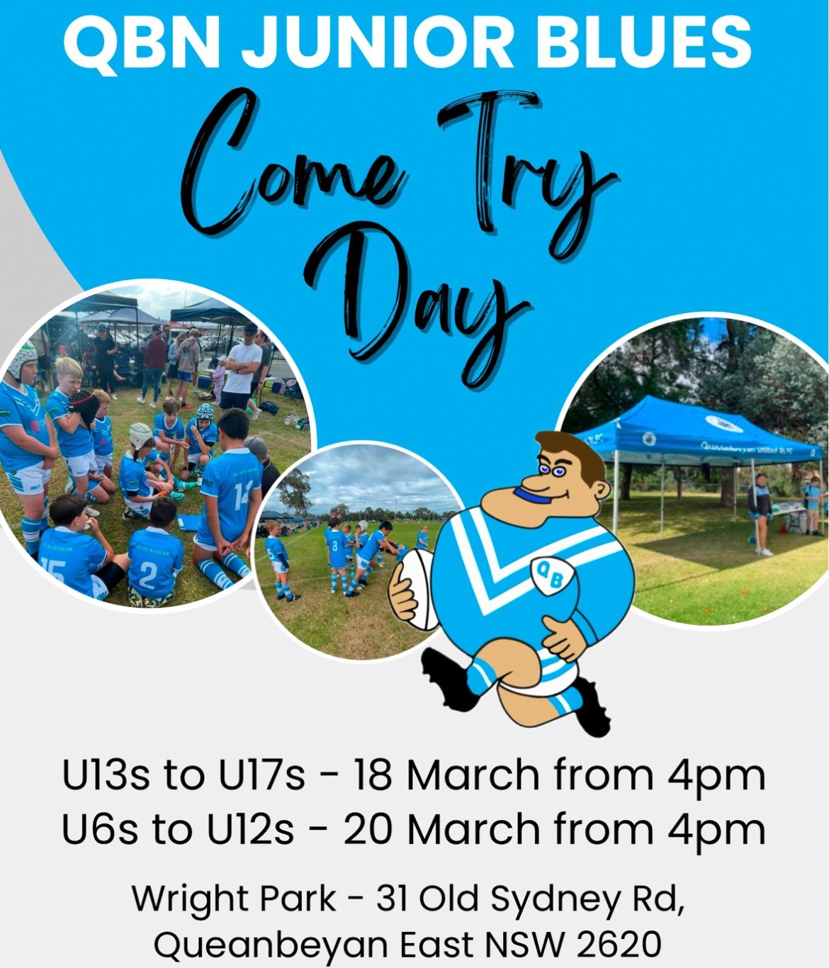 Queanbeyan Junior Blues - Come Try Day