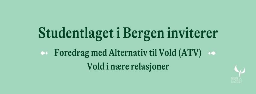 Foredrag med ATV - vold i n\u00e6re relasjoner