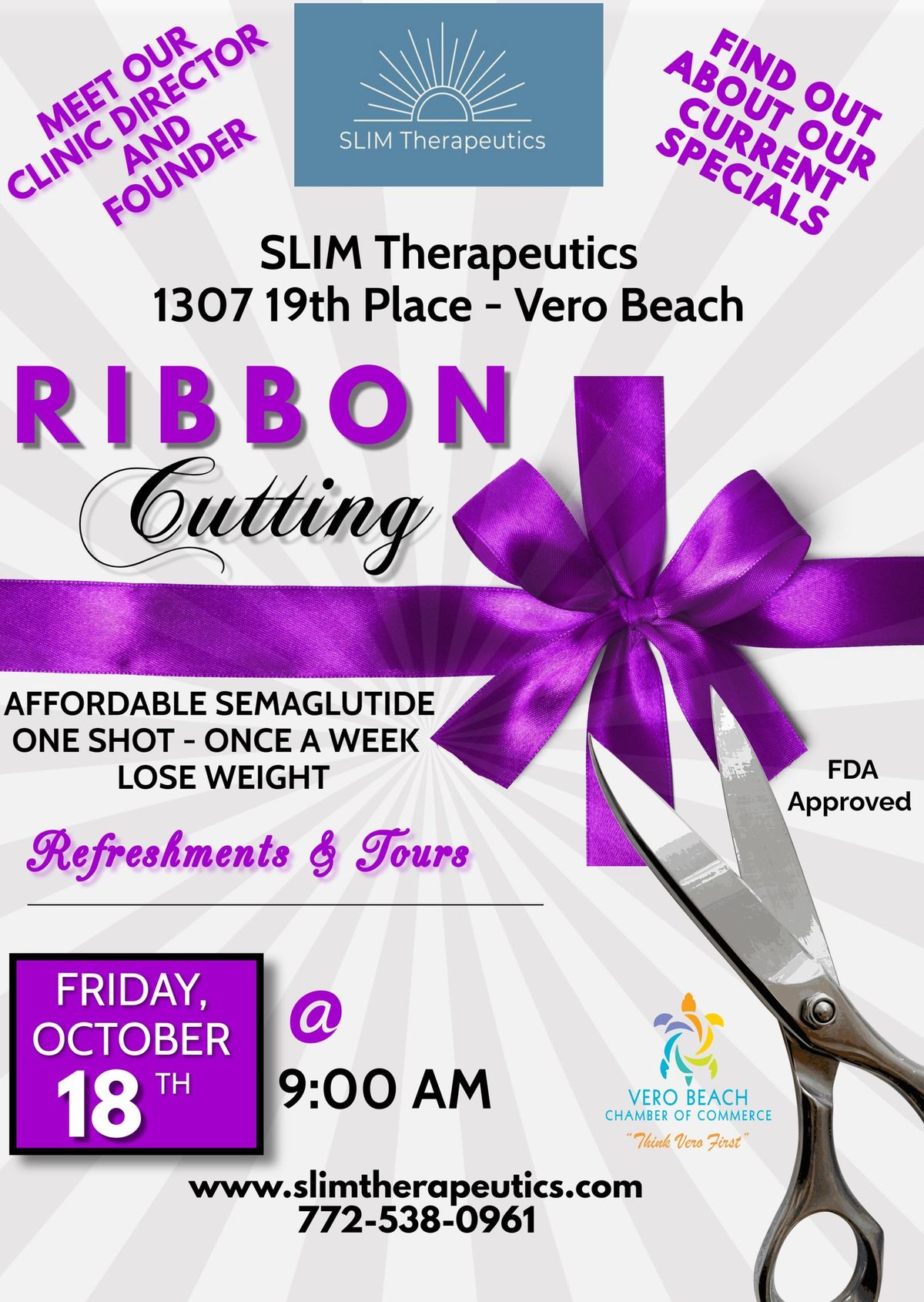 Ribbon cutting\/Grand Opening Slim Therapeutics  