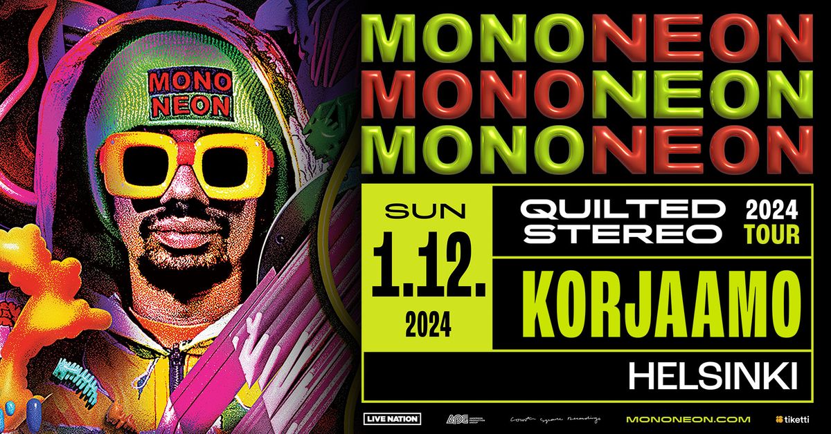 MonoNeon (US): Quilted Stereo Tour 2024, Korjaamo, Helsinki 1.12.2024