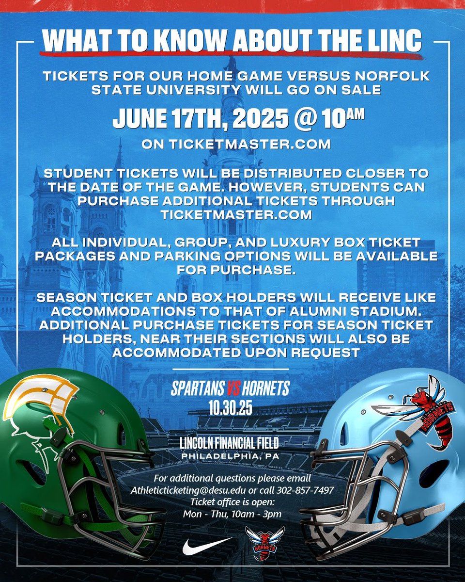 PARKING: Norfolk State Spartans vs. Delaware State Hornets