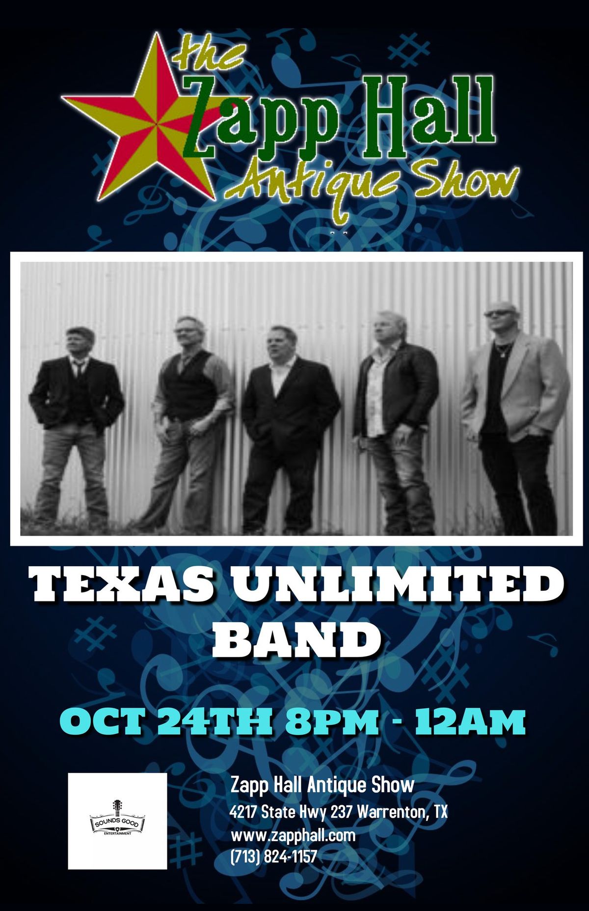 Texas Unlimited Band @ Zapp Hall Antique Show