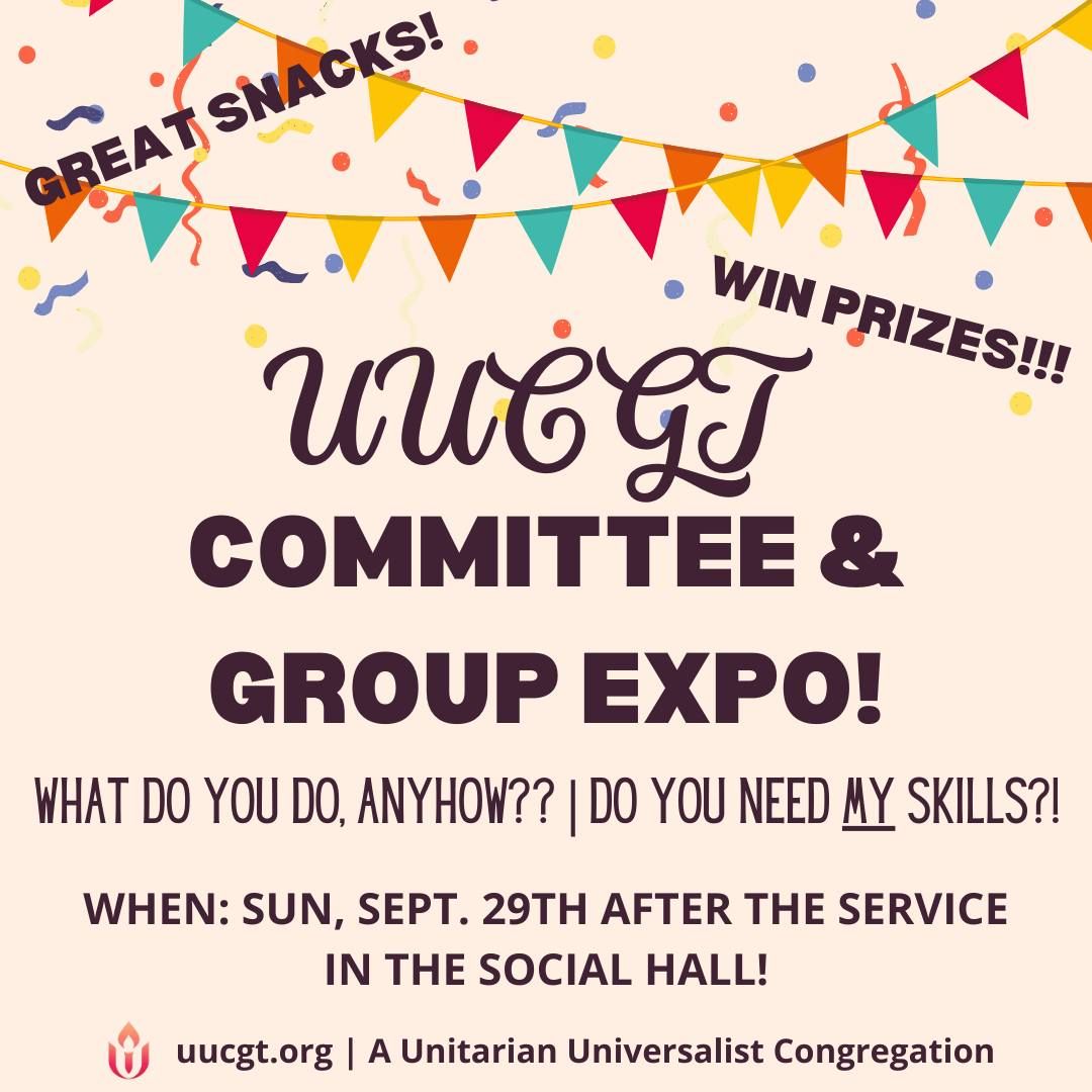 UUCGT Committee & Group Expo!