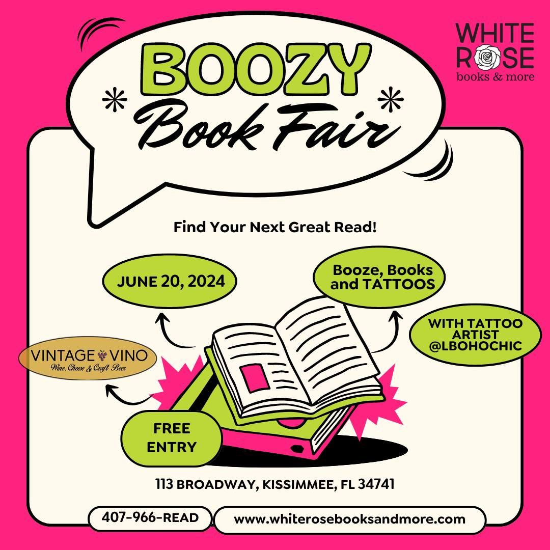 Boozy Book Fair at White Rose Books and More
