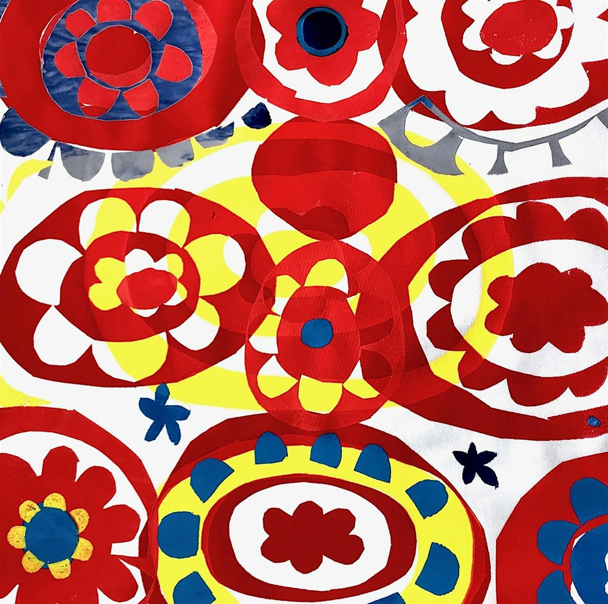 Stencil Screen printing on Fabric - Tote bags \/ Tea towels