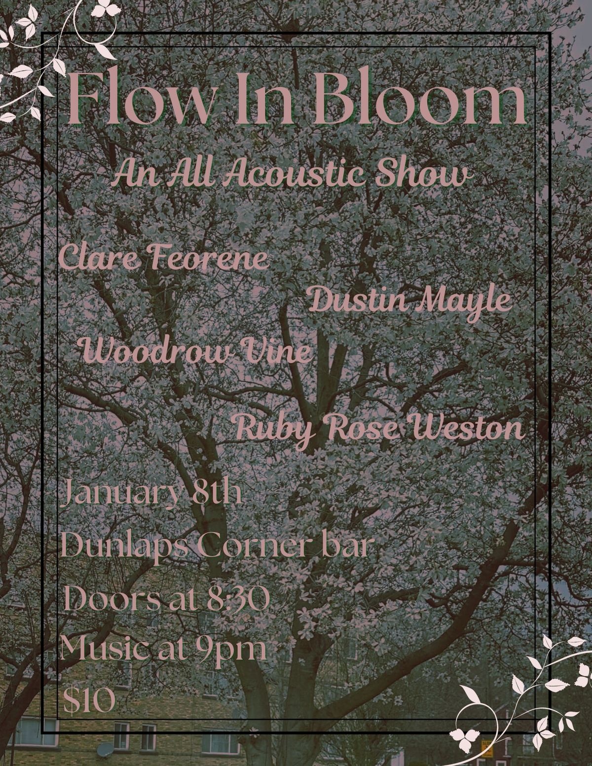 Flow in Bloom: An all acoustic show