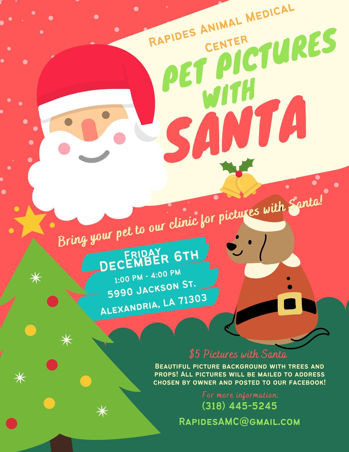 Pet Pictures with Santa