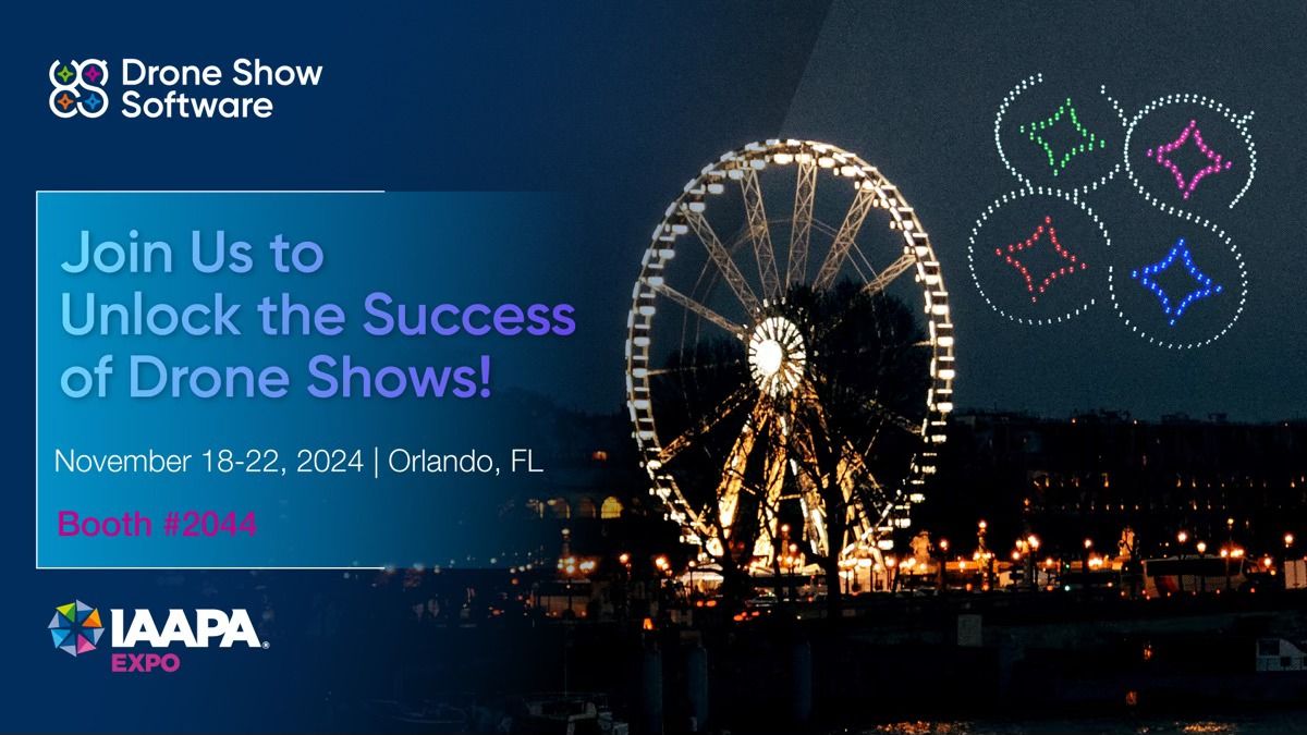 Join Drone Show Software at IAAPA Expo 2024! 