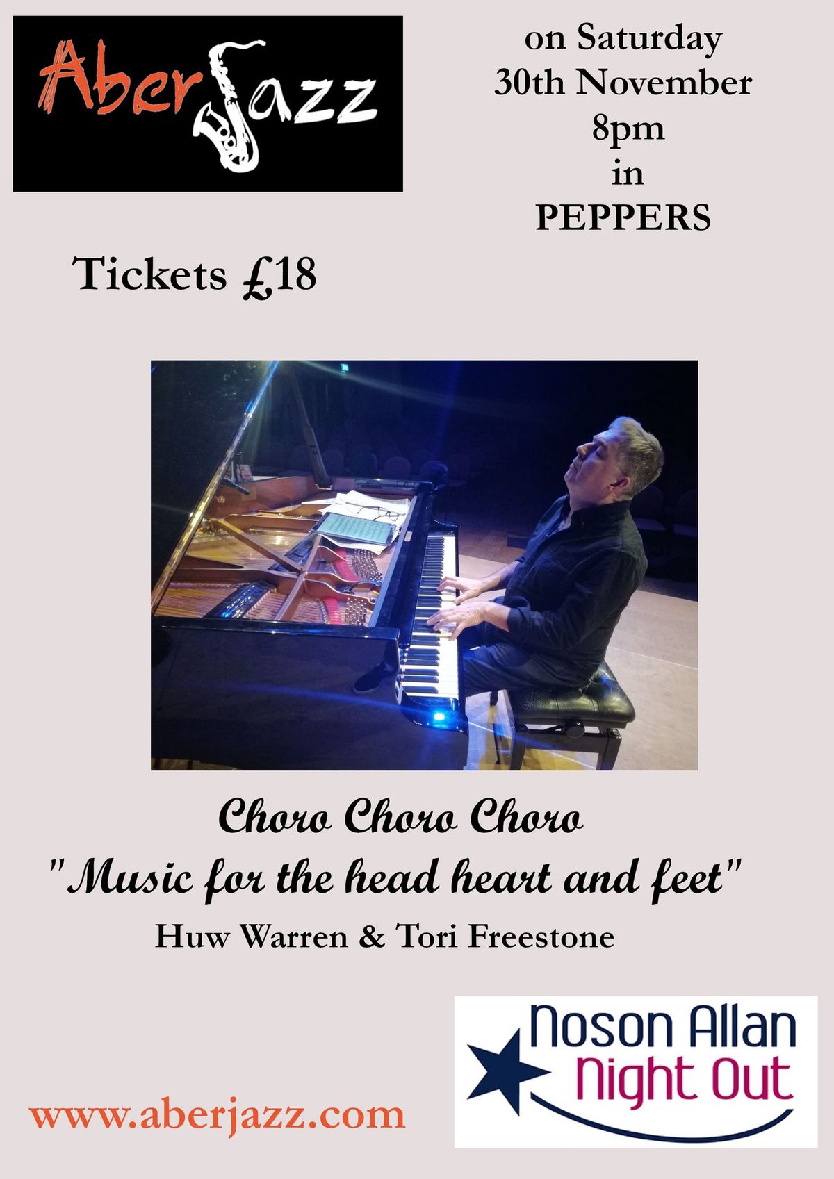 Choro Choro Choro - Peppers 30th November at 8pm 