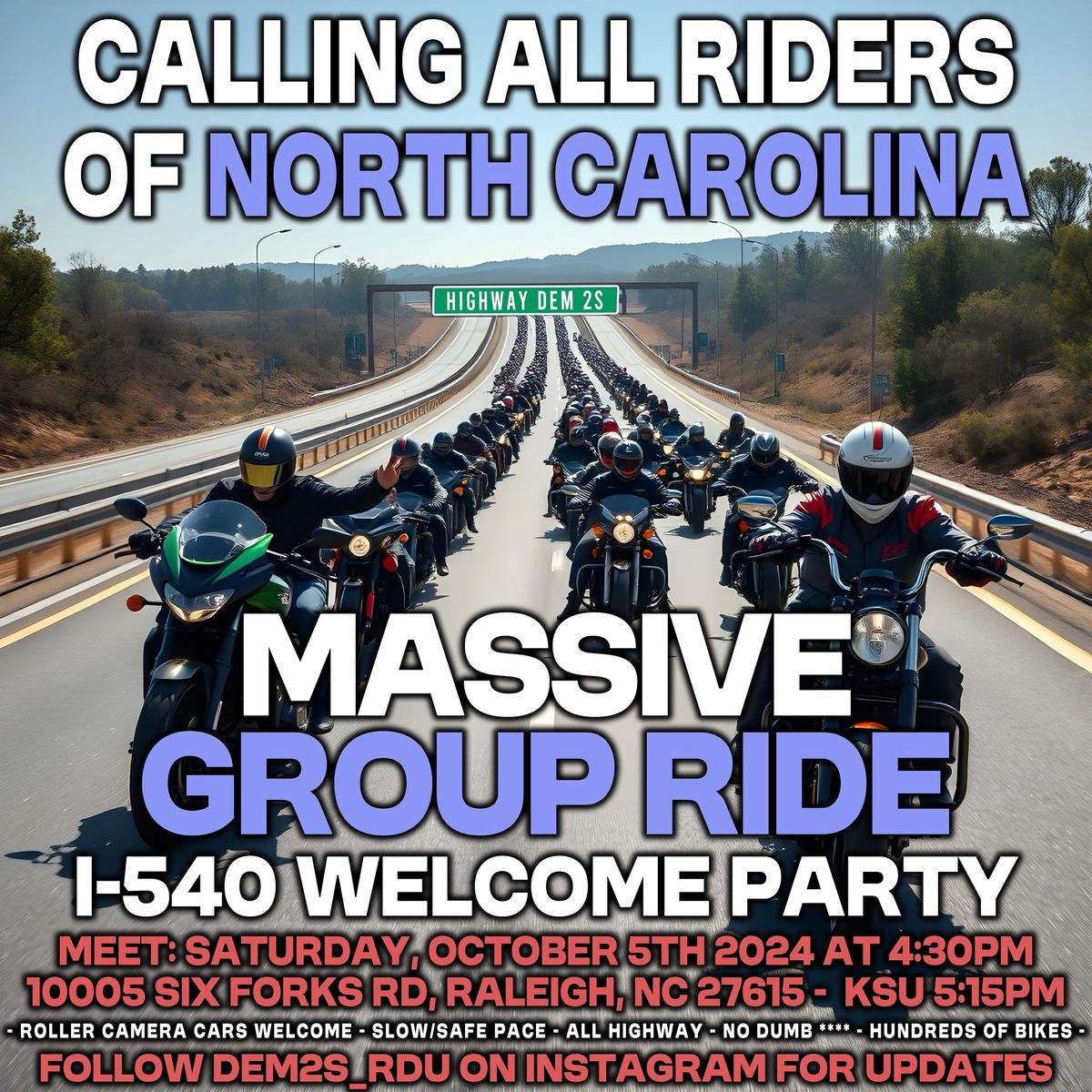 540 MASSIVE GROUP RIDE