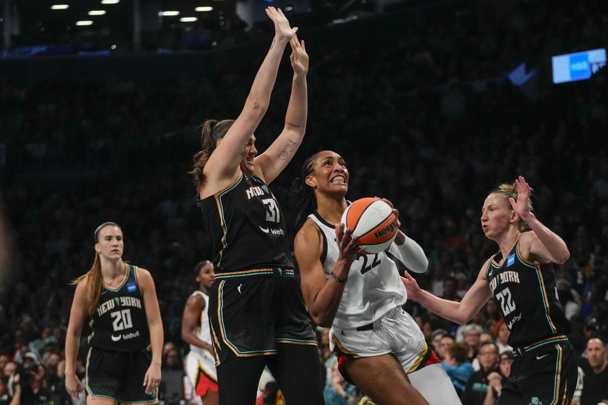 Las Vegas Aces at New York Liberty at Barclays Center