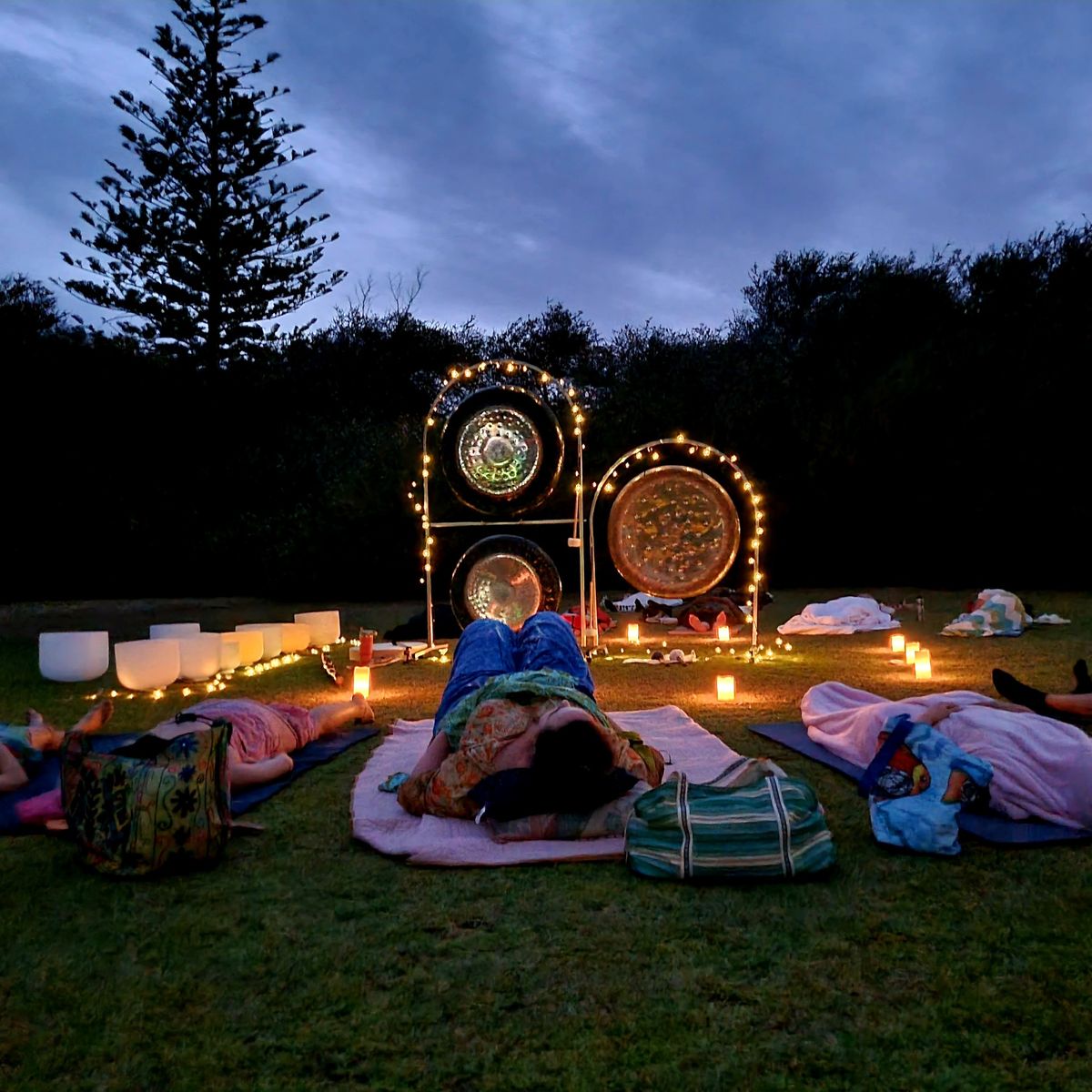 New moon outdoor sound bath