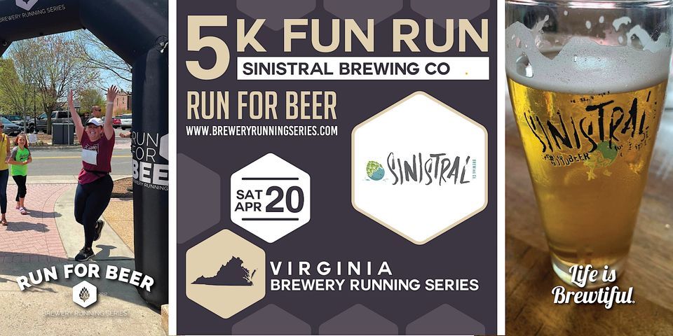 5k Beer Run x Sinistral Brewing Co | 2024 Virginia Brewery Running Series