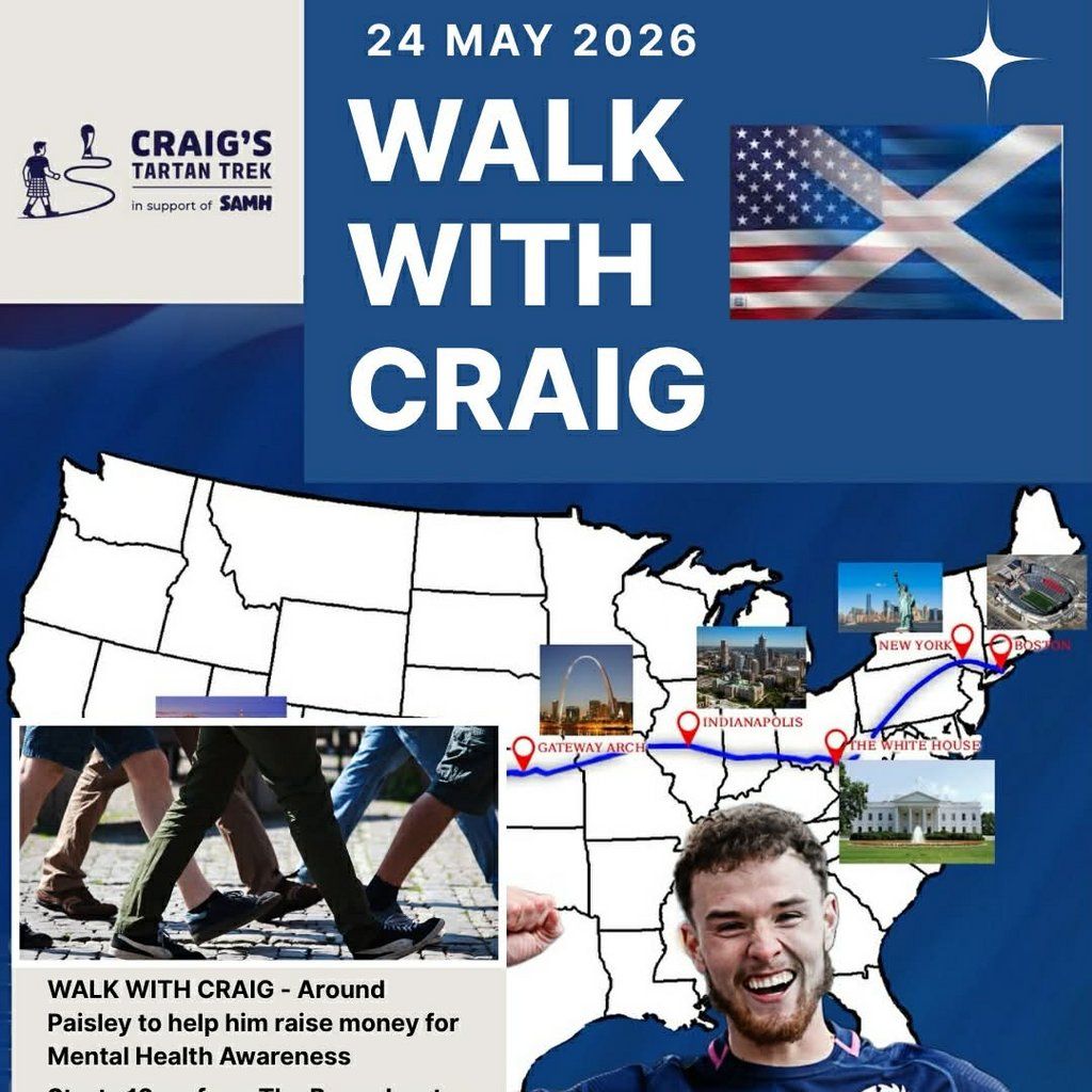 Walk With Craig - Paisley Town Walk and Music Event Charity Day