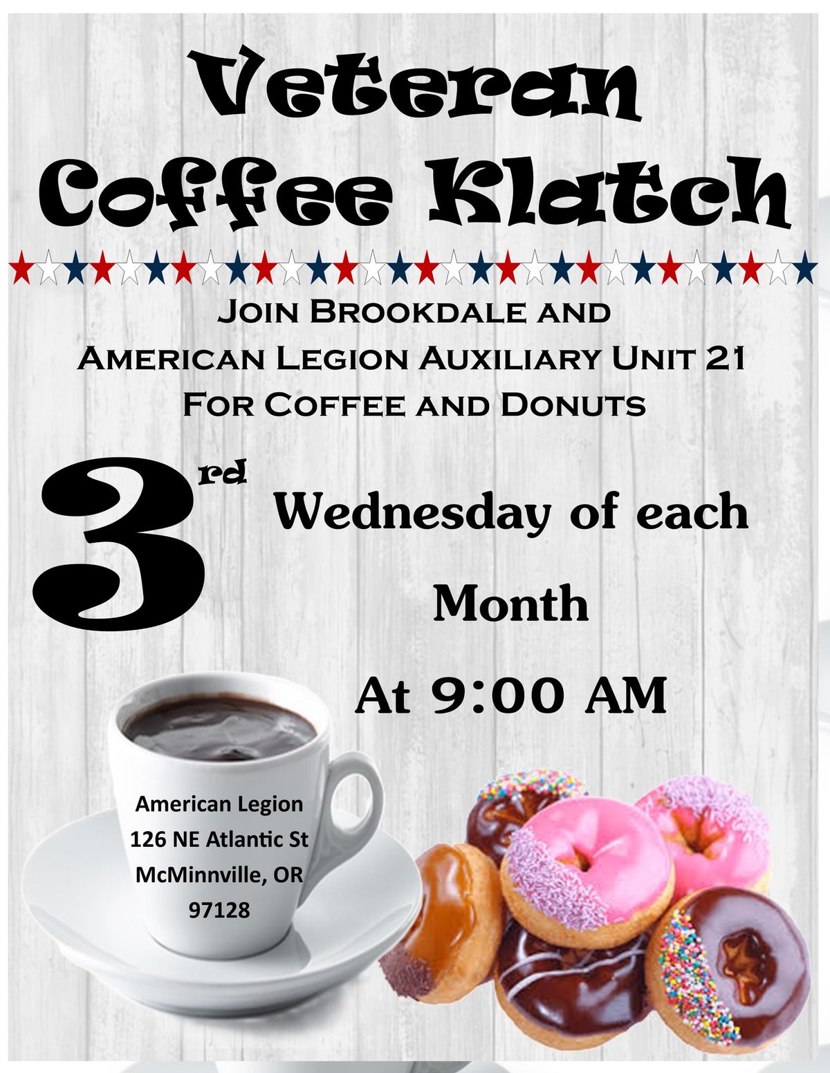 Coffee and Donuts with Community Veterans