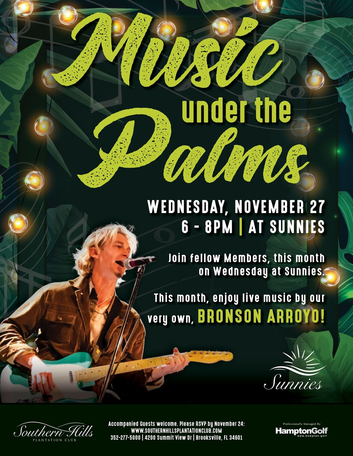 Music Under the Palms featuring Bronson Arroyo (Member Event)