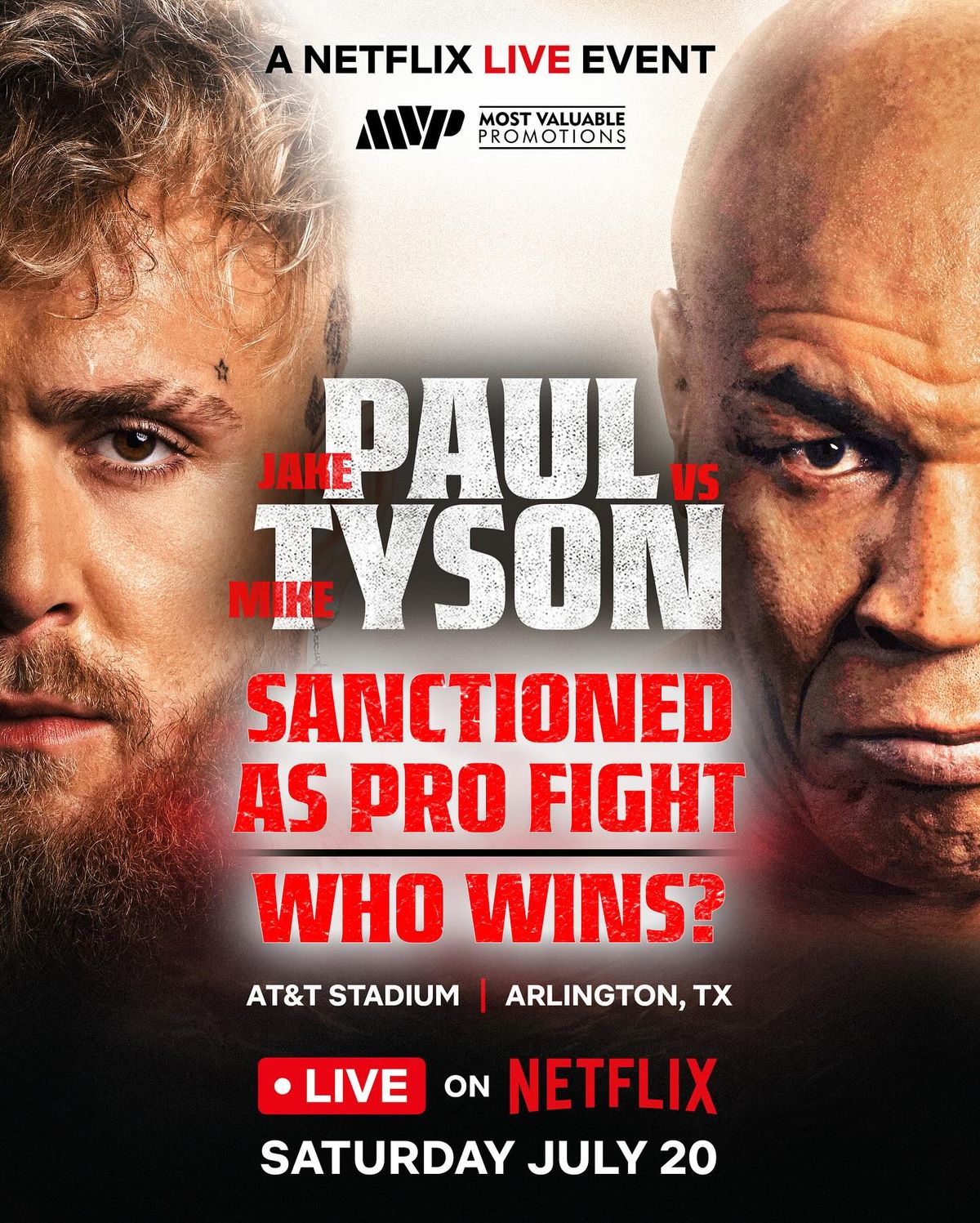 JAKE PAUL VS. MIKE TYSON FIGHT TIME TBD, 12414 US Route 150, Oakwood, IL, United States