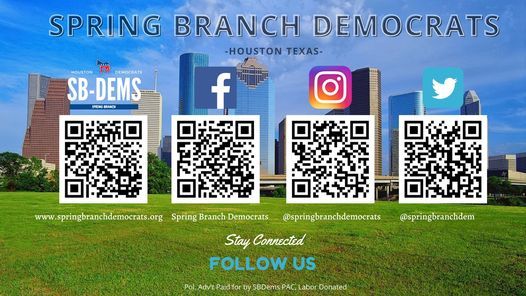 Spring Branch Democrats Club August 2021 Monthly Meeting