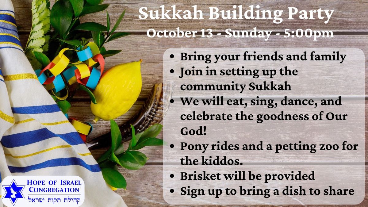 Sukkah Building Party