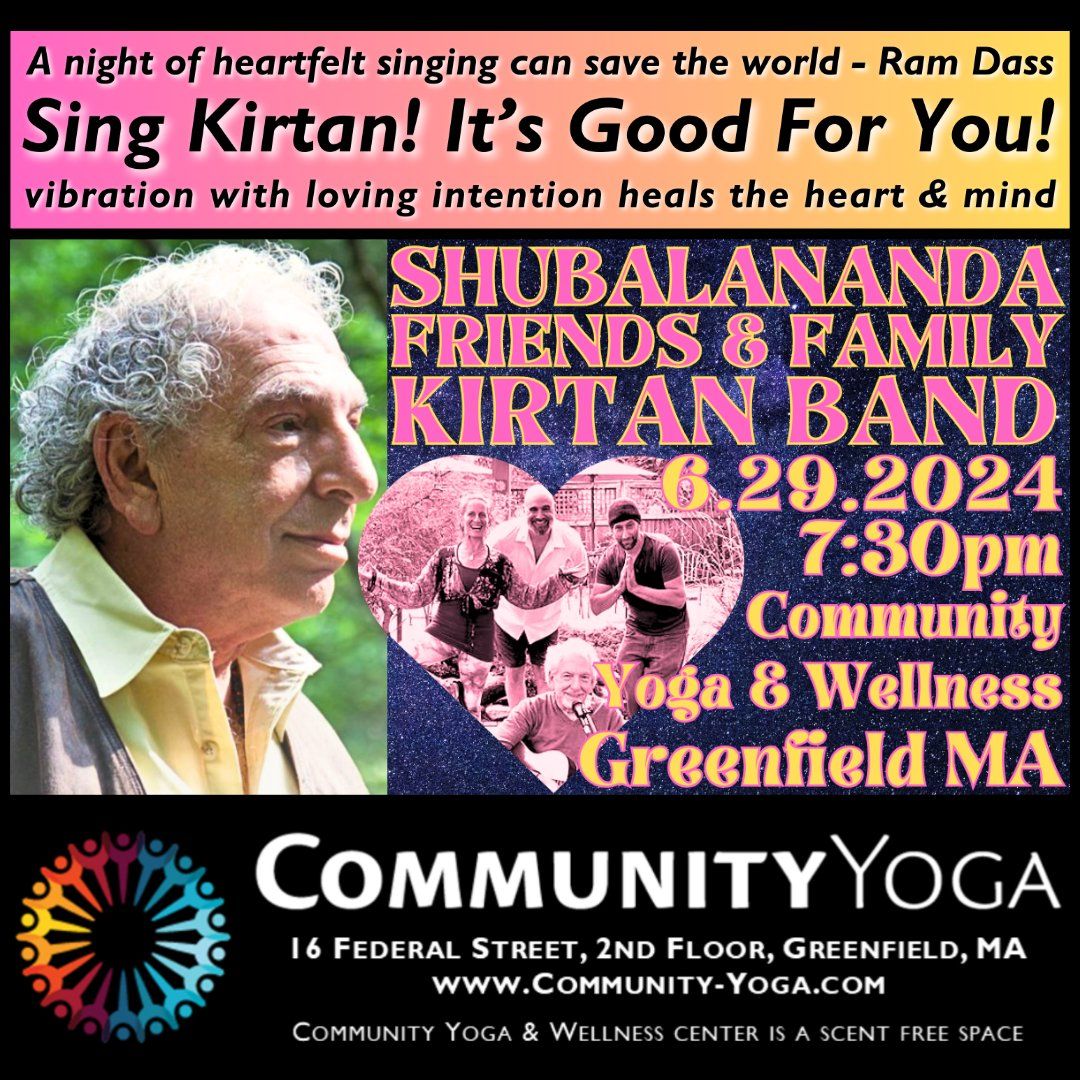 Shubalananda Kirtan at Community Yoga & Wellness