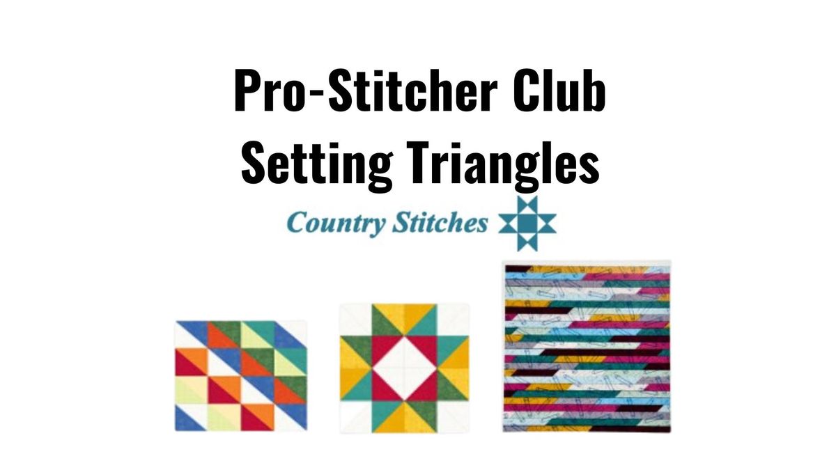 Pro-stitcher Club - Setting Triangles