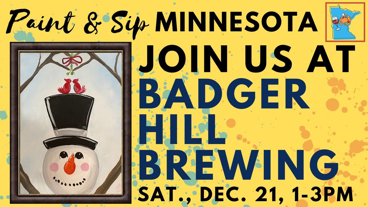 December 21 Paint & Sip at Badger Hill Brewing