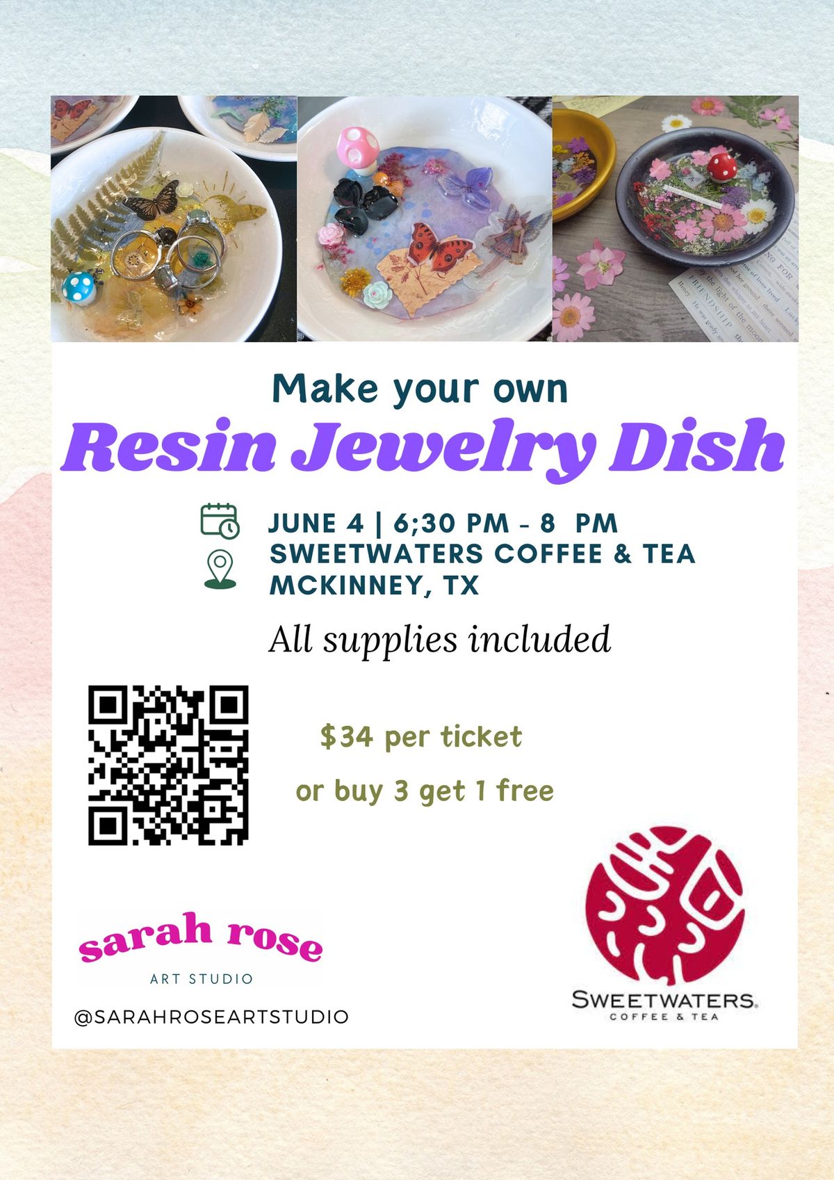 Make Your Own Resin Jewelry Dish Party 6\/4