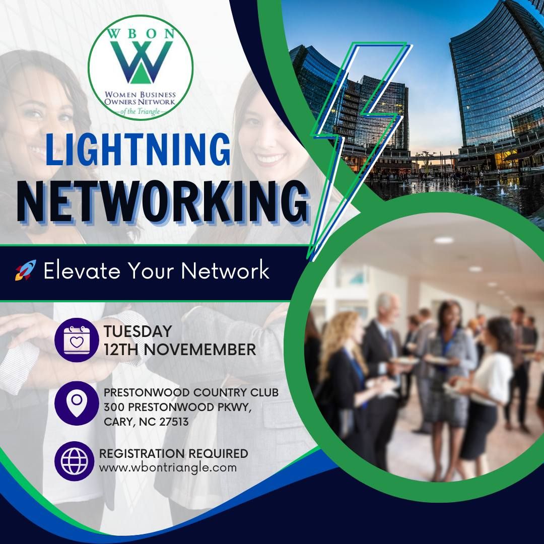 WBON NOVEMBER LIGHTNING NETWORKING EVENT!