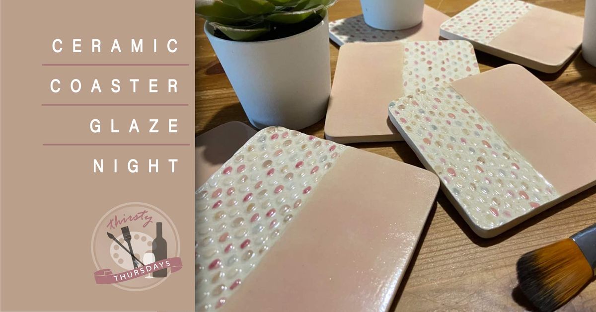 Ceramic Coaster Glaze Night - November