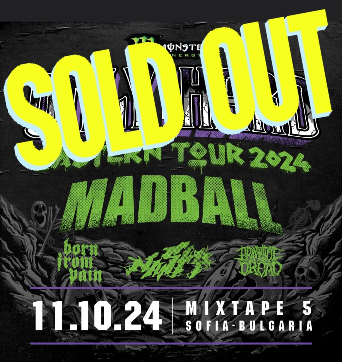 MADBALL \/ Nasty \/ Born From Pain @ Live in Sofia SOLD OUT