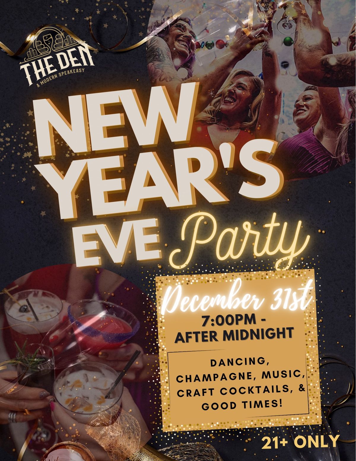 NYE Party at The Den!