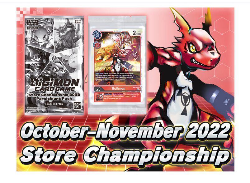 Digimon Store Championship 2022 2, Paladins Game Castle, Bakersfield