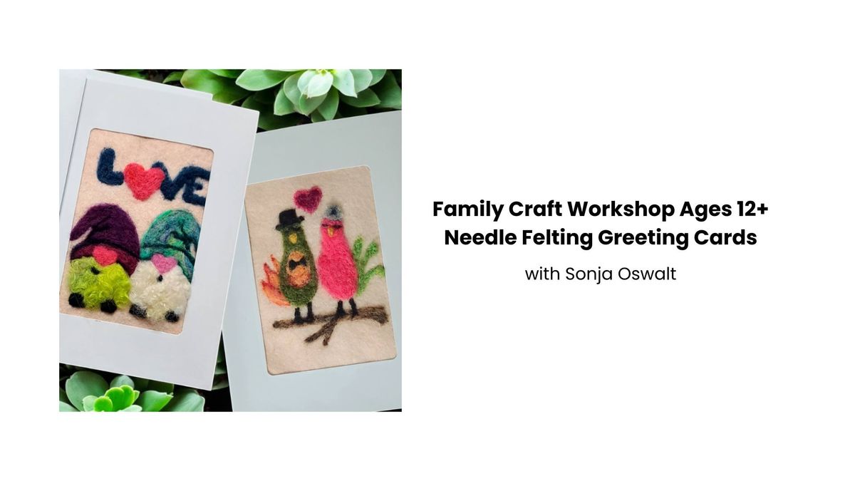 Needle Felting Greeting Cards